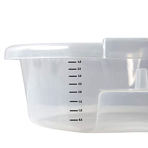 OEMTOOLS 87013 Oil Drain Pan Clear with Level Scale