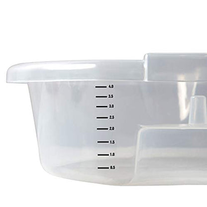 OEMTOOLS 87013 Oil Drain Pan Clear with Level Scale