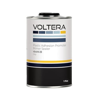 VOLTERA 1K Plastic Adhesion Promoter Primer Sealer Kit - 1 Pint Primer & Thinner included - Complete Mixing System for Automotive Refinish and Industrial Use (Grey) - color: Grey