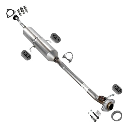 Exhaust Resonator Pipe Compatible with Honda CRV 2002-2004 2.4L | Stainless Steel | Northeastern Exhaust | Includes Clamp, Hangers, Gaskets and Bolt Kit | Direct-Fit Replacement