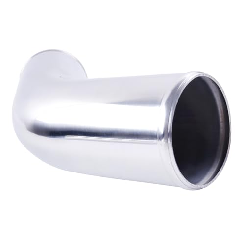 Aluminum Pipe Tube Intercooler Hose 45 Degree OD 63mm(2.5"), 6061 Aluminu Air Intake Tube, Length 11.8" (300mm), Thickness 2 mm - size: OD63(2.5"), style: 45 Degree