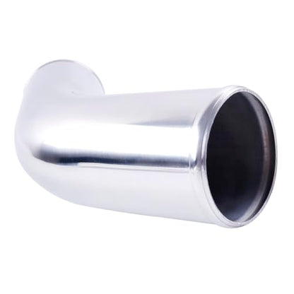 Aluminum Pipe Tube Intercooler Hose 45 Degree OD 63mm(2.5"), 6061 Aluminu Air Intake Tube, Length 11.8" (300mm), Thickness 2 mm - size: OD63(2.5"), style: 45 Degree