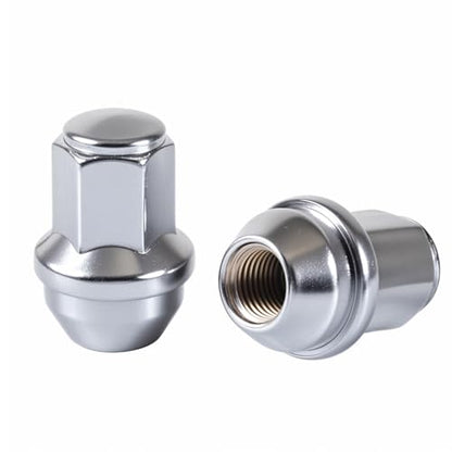 24pcs M14x1.5 Lug Nuts 14x1.5 Chrome Lug Nuts Large Acorn Seat Lug Nut One-Piece Design for 2015-2023 Ford F-150 F150 Expedition Lincoln Navigator OEM Factory Wheels