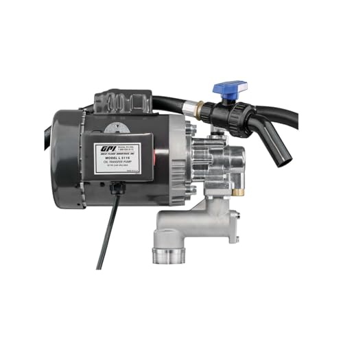 GPI - L5116 Heavy Duty Oil Transfer Pump for High Viscosity Fluids,16 QPM/4 GPM, 115/230 Volt AC (142100-01) - style: 4 GPM, 115 Volt/230 AC