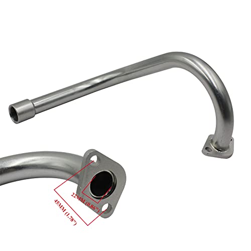 Exhaust with Muffler for Hemi Predator 212cc 6.5hp Honda GX160 GX200 Powerhorse 208cc DuroMax 7 Hp Go Kart and Mini Bike