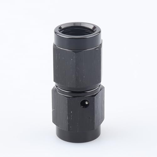 AC PERFORMANCE -3 AN Female to -3 AN Female Straight Swivel Coupler Union Fitting Adapter Aluminum Black - color: Black 0, size: 3AN