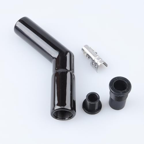 AC PERFORMANCE 45 Degree Ceramic Spark Plug Boot Kit Black - color: Black, size: 45 Degree - 1PC