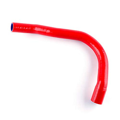 Silicone Radiator Hose Kit For 1991-2001 92 93 94 95 96 97 98 99 00 Jeep Cherokee XJ 6CYL 4.0L (red) - color: Red
