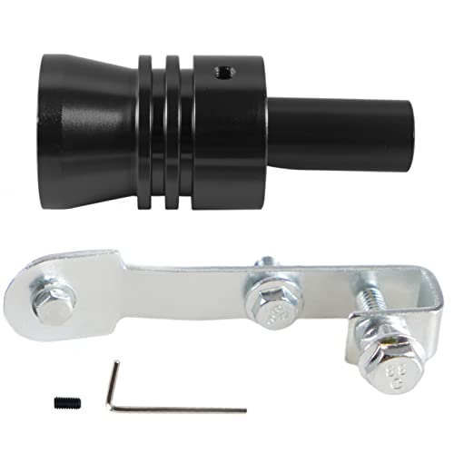 Universal Black Universal Turbo Sound Whistle Muffler Pipe Sounder Simulator Tailpipe Noise Sound Enhancer Compatible with Motorcycle, Truck, Cars, Dirt Bike and Scooter(XL 2 Pack) - color: Black
