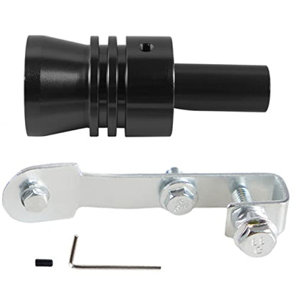 Universal Black Universal Turbo Sound Whistle Muffler Pipe Sounder Simulator Tailpipe Noise Sound Enhancer Compatible with Motorcycle, Truck, Cars, Dirt Bike and Scooter(XL 2 Pack) - color: Black