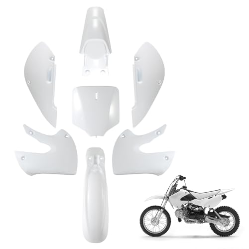 ABS Plastics Kit for Kawasaki KLX110 2002-2013, KX65 2000-2013 - color: White