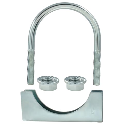 3" U Heavy Duty U-Bolt Clamp, Stainless Steel, 2-Pack - size: 3",2PCS