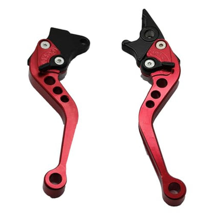RAYANA 7/8" Handle Bar Clutch Brake Lever CNC Aluminum Alloy Adjustable Compatible for Chinese GY6 50cc 70cc 90cc 125cc 150cc Moped Scooter Motorcycle (Front Discs and Rear Drums, Black) - color: Black, style: Front Discs and Rear Drums