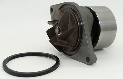 Direct Fit A77703 Water Pump for Case - Diesel Tractor - Coolant Pump with Pulley and Gasket (O-Ring) - Primed, Painted - Meets or Exceeds OEM Spec