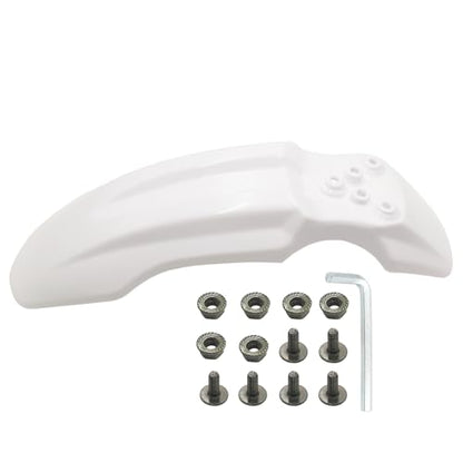 Plastic Front Wheel Mud Guard Fender Fairing for XR50 CRF50 XR CRF 50 SDG SSR 107cc 125cc PIT PRO Trail Dirt Bike (White) - color: White