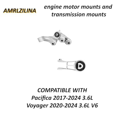 Engine Motor Transmission Mount Kit for Pacifica 2017-2024 - size: 2020-2024 Chrysler Voyager 3.6L V6