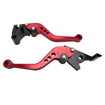 Adjustable Short Levers Replacement for Ninja 400 Z400 EX400 18-23 - color: Red