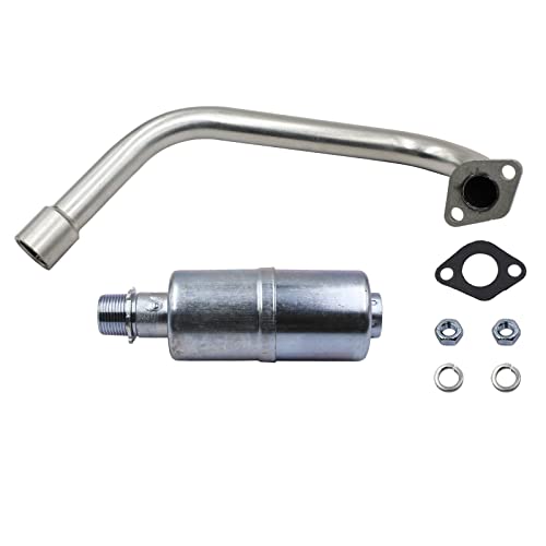 MGWILL Upgraded Exhaust with Muffler for Coleman CT200U BT200X CT200U-EX 196cc/6.5HP Go Kart and Mini Bike
