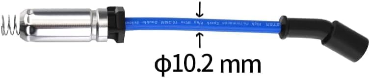 10.2 MM Racing Spark Plug Wires for CT5 CTS Escalade Camaro Corvette Express Silverado Suburban Tahoe Savana Sierra Yukon 5.3L 6.2L 6.6L V8 2014-2022 Blue