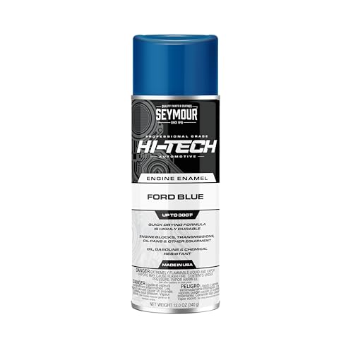 Seymour EN-46 Hi-Tech Engine Spray Paint, Ford Blue - color: Ford Blue