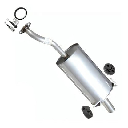 Exhaust Muffler Compatible with Honda CR-V 2007-2009 2.4L | Stainless Steel | Northeastern Exhaust | Includes Gasket, Hangers, Bolt Kit | Direct-Fit Replacement - color: Rear Muffler