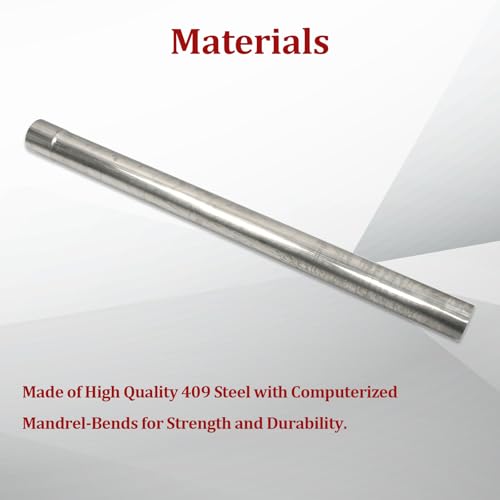 409 Steel 3.5'' Inch OD Straight Exhaust Pipe Mandrel Tubing Pipe - size: 3.5 Inch