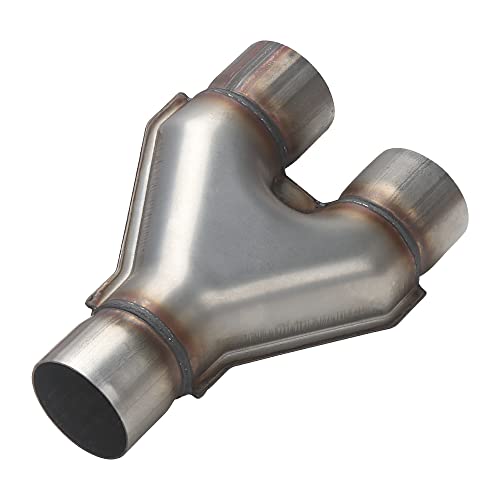 A-KARCK Exhaust Y Pipe 2.5" Inlet, Stainless Steel 10" Long Dual 2.5" Outlet Y Pipe Withstands High Temperatures(Wide-body) - color: Y Pipe, size: 2.5inch 10"Long Wide