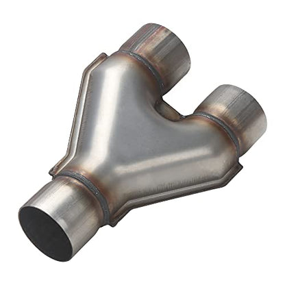 A-KARCK Exhaust Y Pipe 2.5" Inlet, Stainless Steel 10" Long Dual 2.5" Outlet Y Pipe Withstands High Temperatures(Wide-body) - color: Y Pipe, size: 2.5inch 10"Long Wide