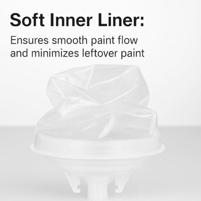Disposable Paint Cups System 20oz(600ML) with lids for HVLP/LVLP Spray Guns - size: 20 Ounce Kit (600ml)