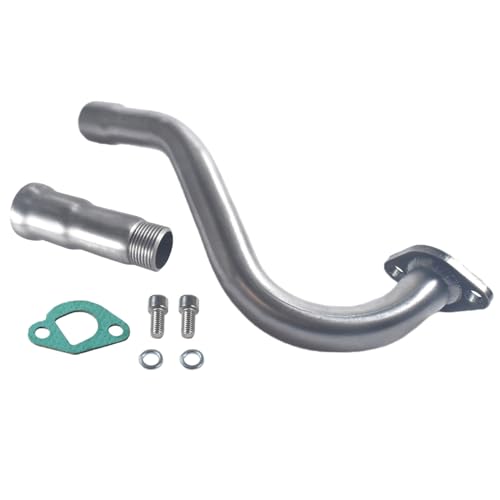 Exhaust Header Pipe for Go Kart - color: silver, size: Exhaust Tip1