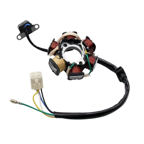 PRO BAT ATV Quad Go Kart Magneto Stator 6 Coils 5 Wires - size: ATV Magneto Stator with Female Plug