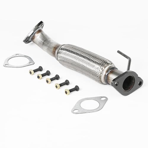 100% Stainless Steel Front Exhaust Flex Pipe 52455 - size: for 05-06 Tribute 2.3L 05-08 Escape 2.3L