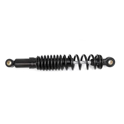 Minho Dual Rear Shock Absorbers with Adjustable Spring Preload in Heavy Iron Material Compatible with Chinese GY6 4-Stroke Engine Taotao ATV Go Kart, Black Color, 310MM Length - size: 310mm