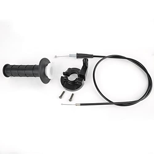 Throttle Handle Grip Cable, 47Inches Fuel Seat Handle Throttle Cable Throttle Housing Clamp for 50-250CC Motocross ATV Accessories