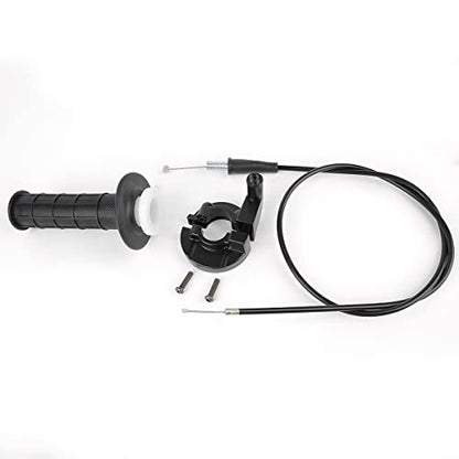 Throttle Handle Grip Cable, 47Inches Fuel Seat Handle Throttle Cable Throttle Housing Clamp for 50-250CC Motocross ATV Accessories
