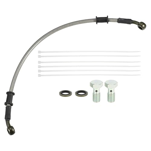 uxcell 1 Set 40cm Motorcycle Hydraulic Brake Clutch Line Hose Universal - size: 40CM