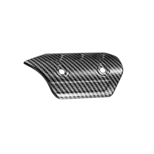 Motoforti 1 Set Universal Motorcycle ATV 4.69'' Carbon Fiber Pattern Black Exhaust Muffler Pipe Heat Shield Cover Guard Protector Long-lasting
