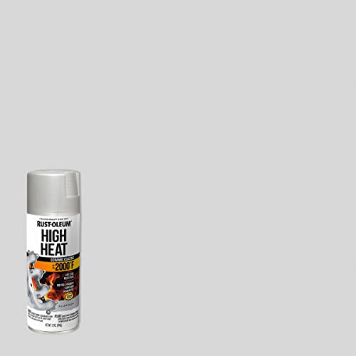 Rust-Oleum Automotive High Heat Spray Paint, Flat Aluminum - color: Flat Aluminum, size: 12 Ounce (Pack of 1)