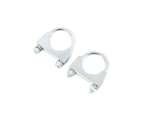 1.75" [1 3/4"] ID x 16.5" Length Universal T304 stainless steel Exhaust Flex Pipe with 2x Metal Steel U Bolt Clamps - size: 1.75'' x 16.5''+ 2 x U Bolt