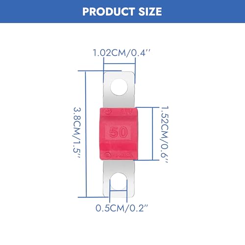 20pcs AMI Midi Fuse High Current Bolt-on Fuse Set Copper Plated for Automotive Marine Truck RV with Assorted Ratings(30A, 40A, 50A, 60A, 70A, 80A, 100A, 125A, 150A, 175A) Fits 32V Electrical Systems. - size: Mixed