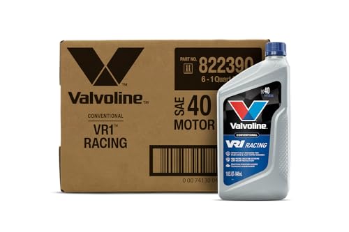 Valvoline VR1 Racing SAE 40 Motor Oil 1 QT, Case of 6 - size: 1 QT, Case of 6, style: VR1