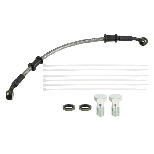 uxcell 1 Set 30cm Motorcycle Hydraulic Brake Clutch Line Hose Universal - size: 30CM