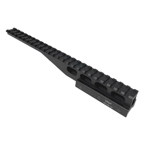 24-Slot Picatinny Rail Riser Mount (1"/0.83"/0.5" Height), 10" Length Flat Top Mount Adapter and Optics Riser Mount - style: High - 1"