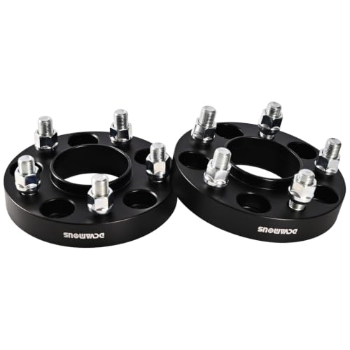 2pc Forged 5x4.75 Hubcentric Wheel Spacers 1 Inch Thick with M12x1.5 Studs - size: 1 Inch-2 PCS