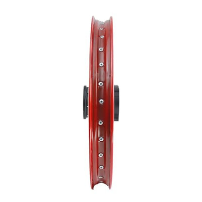 Wheel Rim Hub Compatible for 70CC 90CC 110CC 125CC 140CC 150CC 160CC Off Road Motocross Pit Dirt Rocket Bike (Red, 70/100-17" 12mm) - color: Red, size: 70/100-17" 12mm