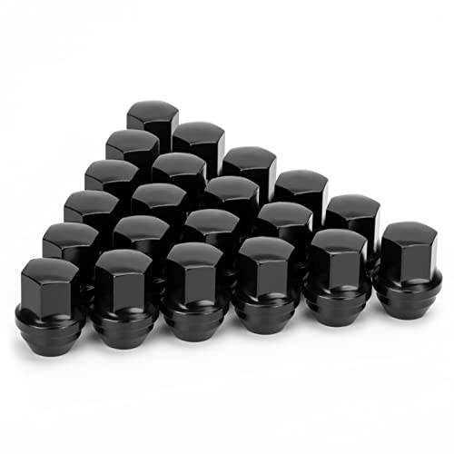 14x1.5 OEM Factory Style Large Acorn Seat Black Wheel Lug Nuts - color: Black, size: M14x1.5