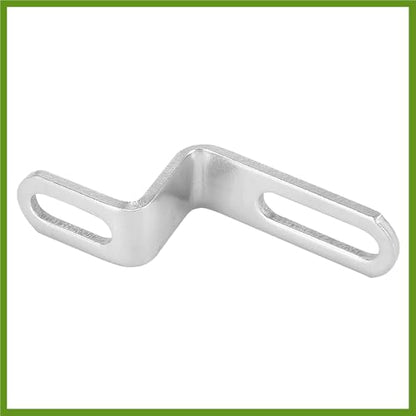20mm 30mm 0.8" 1.18" Motorcycle Exhaust Pipe Bracket Z Shape Muffler Mounting Clamp Stainless Steel Silver Tone Vehicle Components