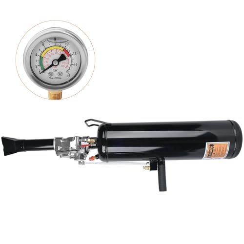 3.2Gal/12L Tire Bead Seater, 145 PSI Portable Tire Inflator, Handheld Trigger Seating Inflator for Tractor, Truck, ATV, Car & Auto Repair, Black