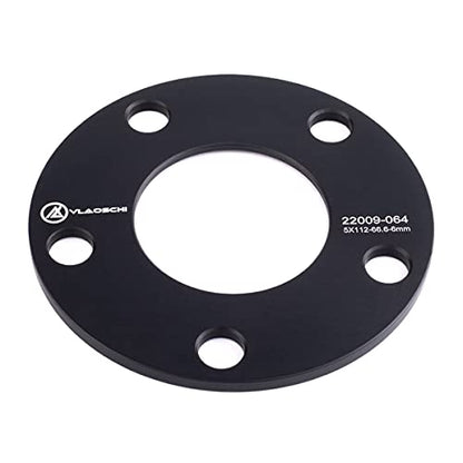 Black 5x100 Hubcentric Wheel Spacers (No Lip, 56.1mm Bore) 1/4 Inch (6mm) Compatible with Subaru 5 Lug for 1995-2022 Impreza |2005-2014 Outback | 2013-2022 BRZ |1998-2022 Forester - Pack of 2 - size: 6mm-Pack of 2