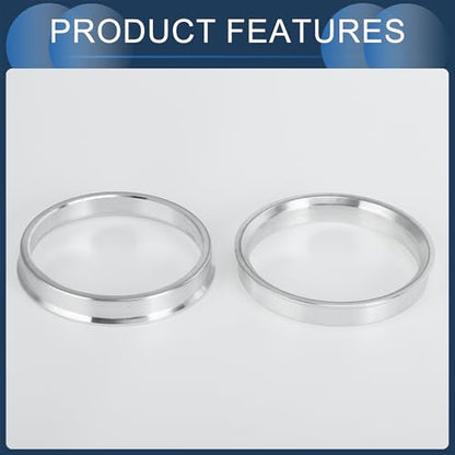 Hub Centric Rings, 60.1mm ID to 67.1mm OD Vehicle Wheel Hubrings Aluminum Alloy, 4 Pcs - size: 60.1mm to 67.1mm